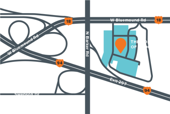 The Corners of Brookfield Location Map